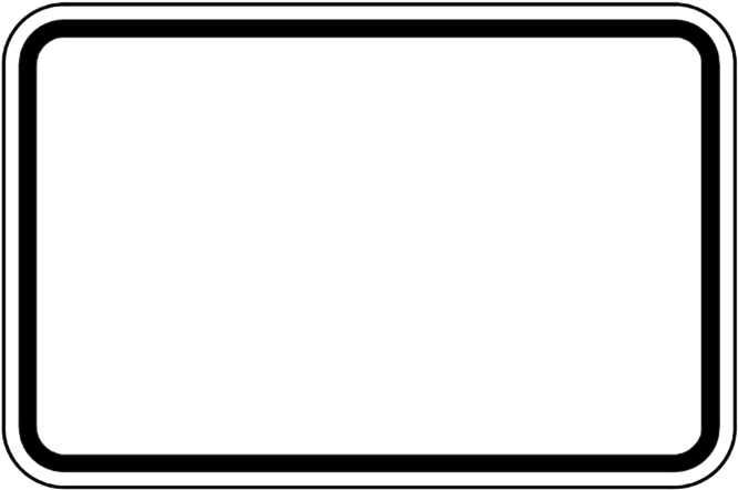 Road Sign Frame, Black & White, Horizontal, Empty, - Android Phone Png Frame (684x459)