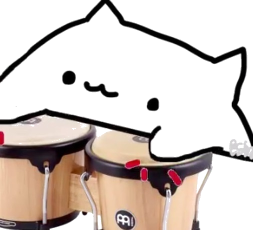 Grn Update - Bongo Cat Meme (506x460)