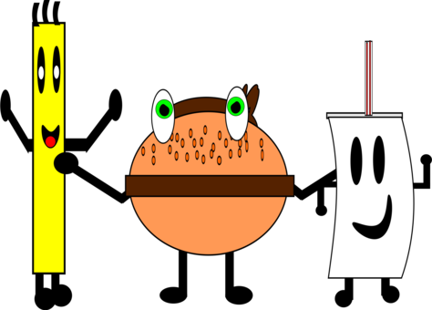 Hamburger Computer Icons French Fries Drink Download - Clip Art (474x340)