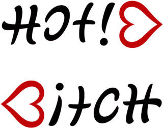 Tattoo Clip Art Ambigram Flash Old School - Ambigram Tattoo (453x340)