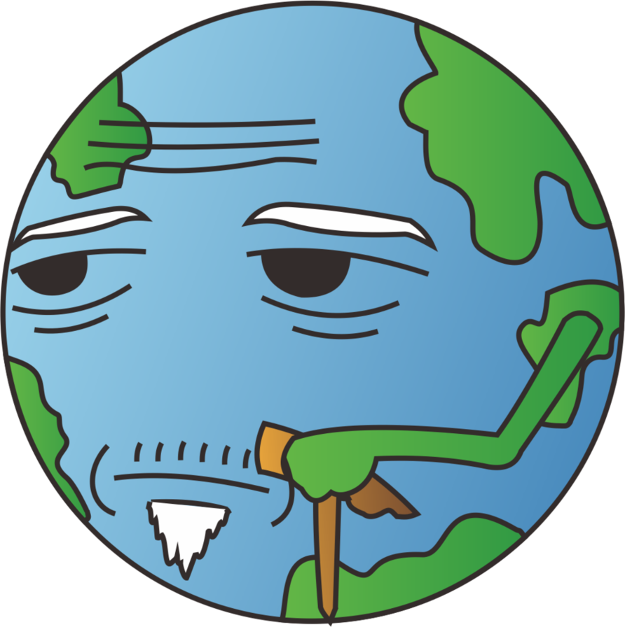 Pin Design Old By Clip Art Black And White Stock - Earth Is Getting Old (892x896)