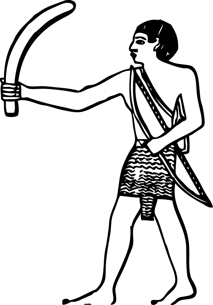 Ancient Egypt Egyptian Hieroglyphs - Ancient Egyptian Soldiers Drawing (896x1280)