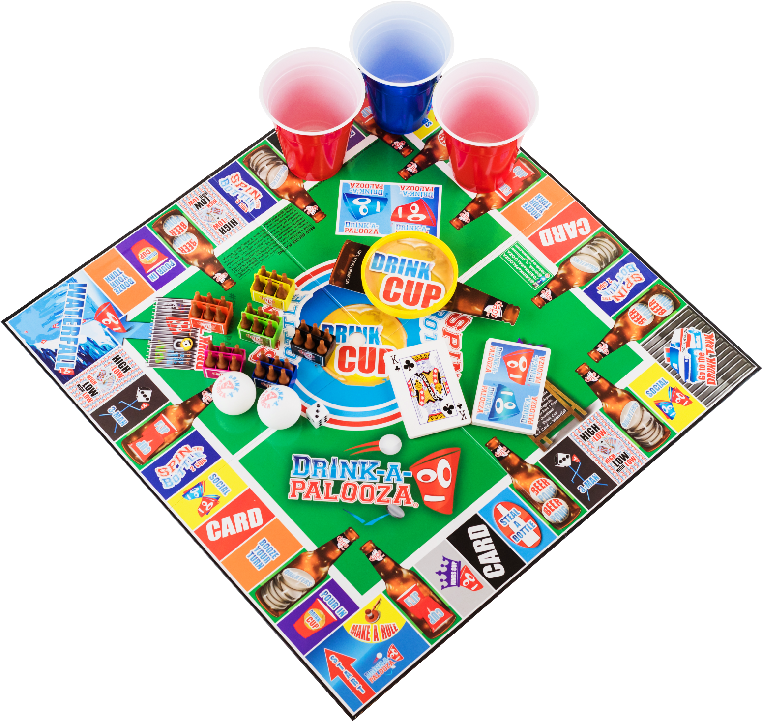 Drink A Palooza The Monopoly Of Drinking Games Board - Drinking Game (1600x1600)
