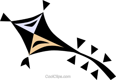 Kite Royalty Free Vector Clip Art Illustration - Illustration (480x333)