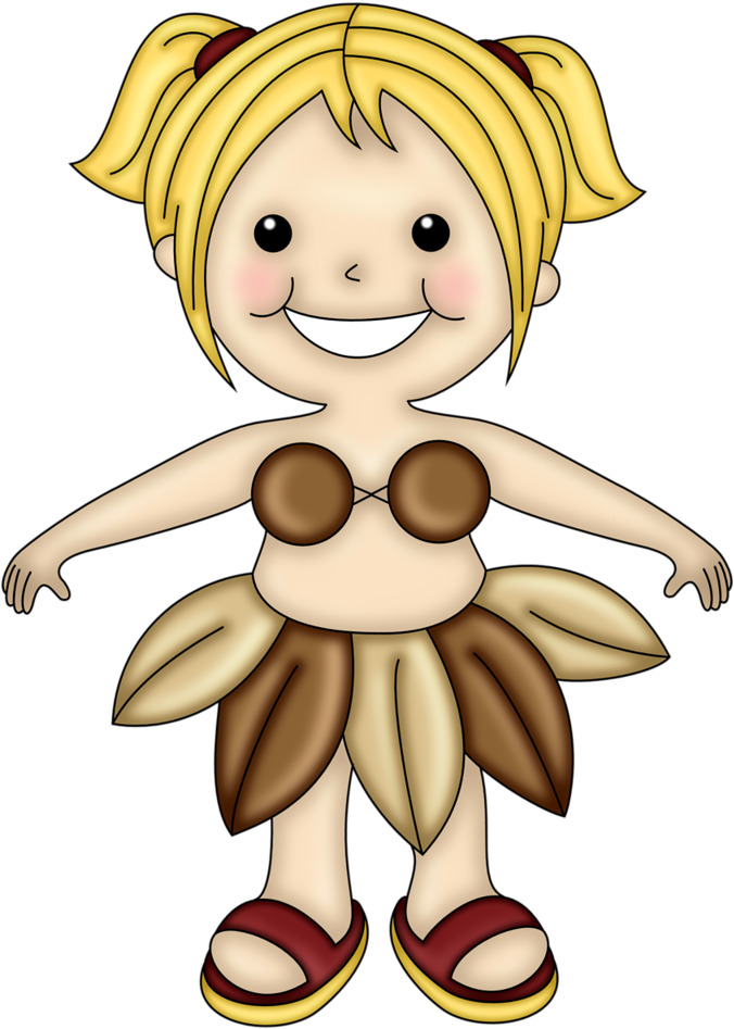 Hawaiian Aloha Tropical - Cartoon (782x1024)