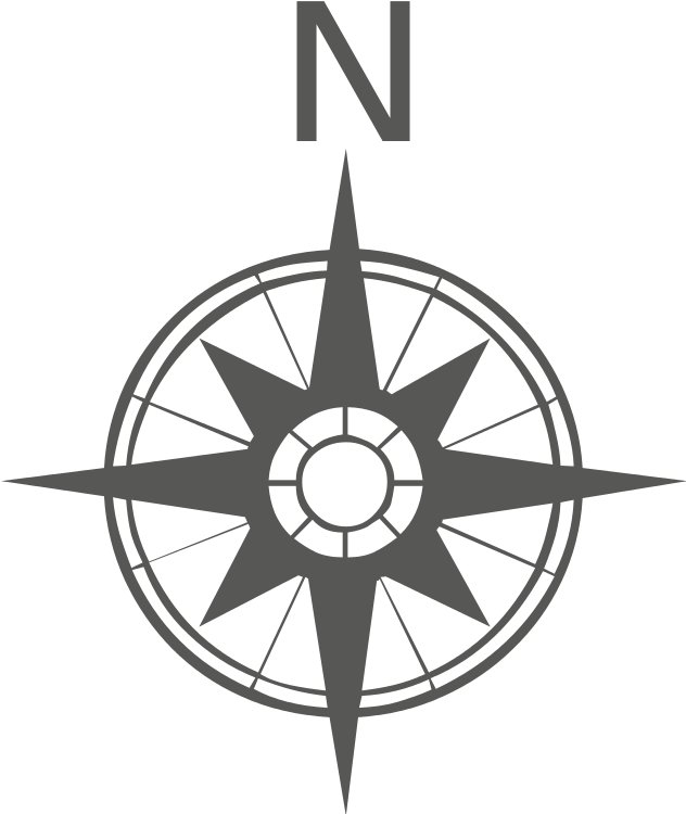 File Gray Compass Rose Svg - I M The Master Of My Sea (631x767)