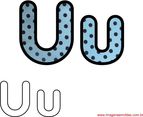 Letra M Png >> Molde Da Letra U - Molde Da Letra U (501x411)
