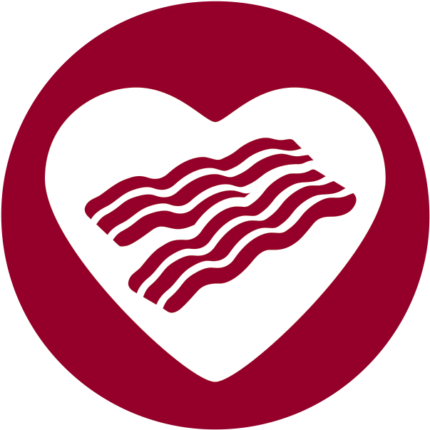Bacon Lovers Icon - Illustration (638x638)