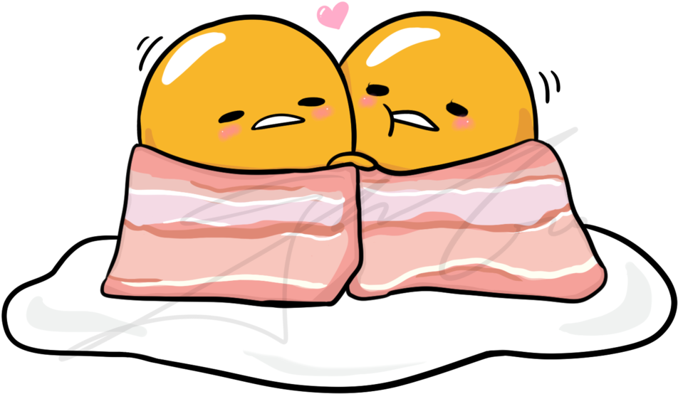 Transparent Bacon Gudetama - Gu De Tama (1024x600)