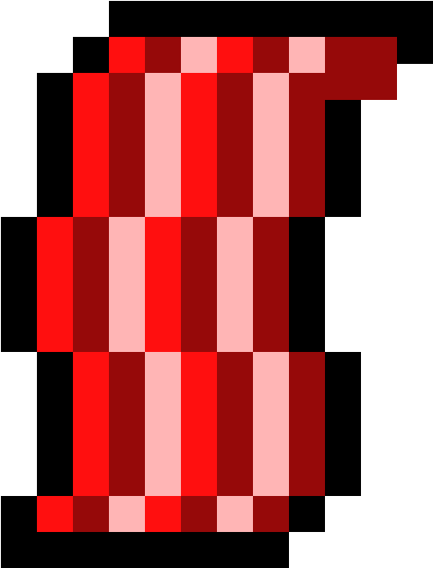 Bacon Clipart Pixel Art - Bacon Pixel Art (740x730)
