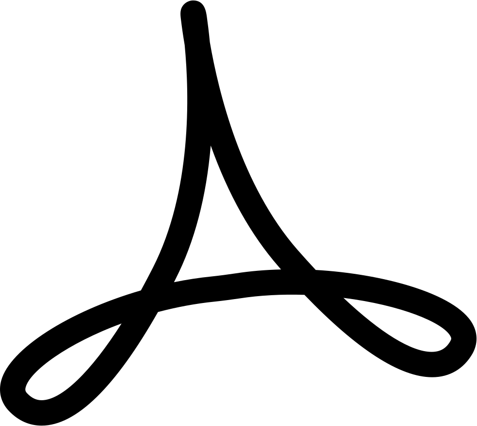 Banner Black And White Download Adobe Svg Icon - Adobe Reader Icon Png (981x876)