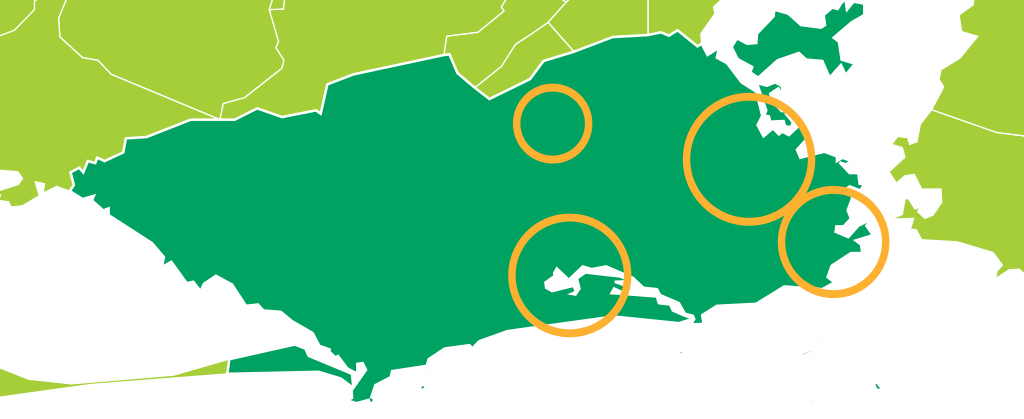 Rio De Janeiro Bid Map For The 2016 Summer Olympics - Rio De Janeiro (1024x419)