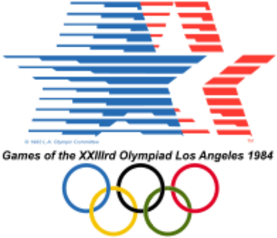 Opening Ceremony For Los Angeles, Ca, Usa Summer Olympics - Los Angeles 1984 Olympic Logo (552x480)