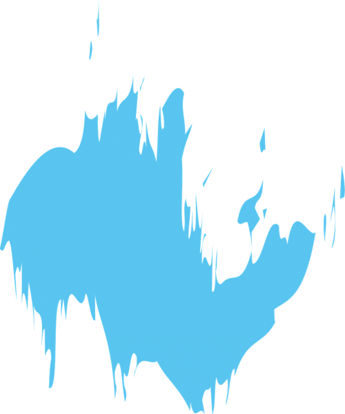 Blue Splash Of Paint Transparent (500x600)