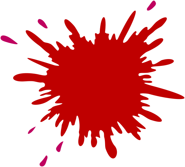 Svg Library Download Dark Red Clip Art At Clker Com - Red Color Splash Clipart (600x540)