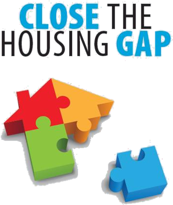 'close The Gap' Housing Campaign - Jigsaw Puzzle (500x425)