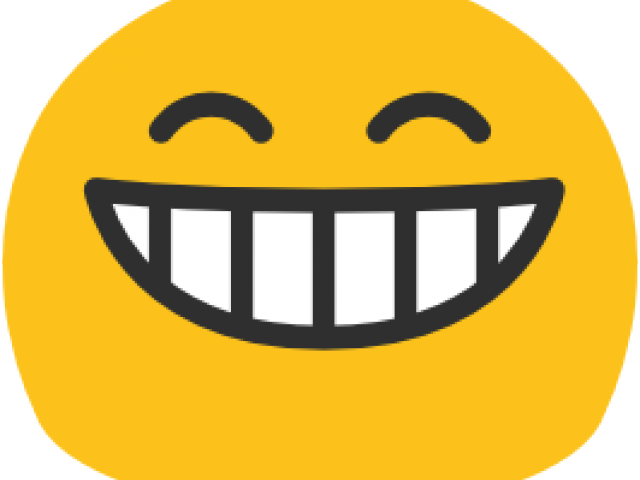 Grin Clipart Emoji - Imagen De Emoji Sonriente (640x480)