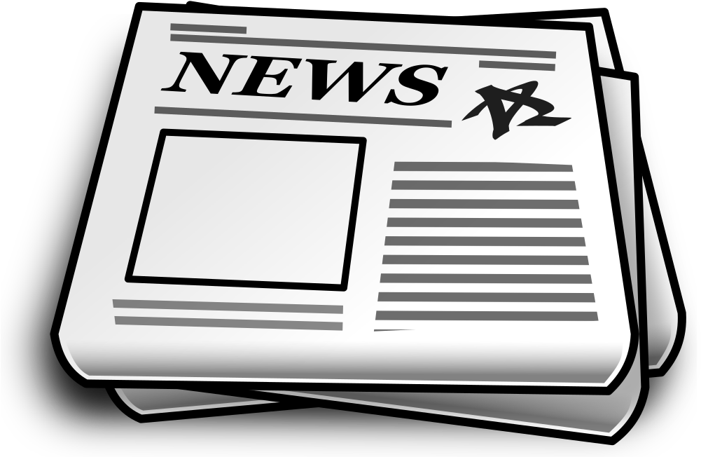 In The News - Newspaper Clip Art (1000x1000)