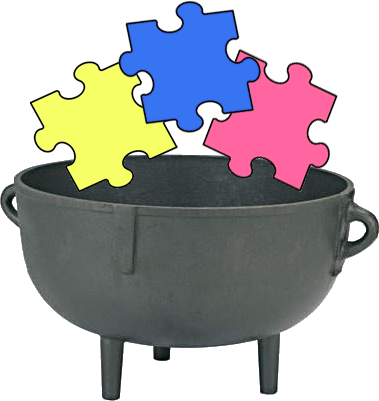 Cauldron Clipart Potluck - Cauldron (379x401)