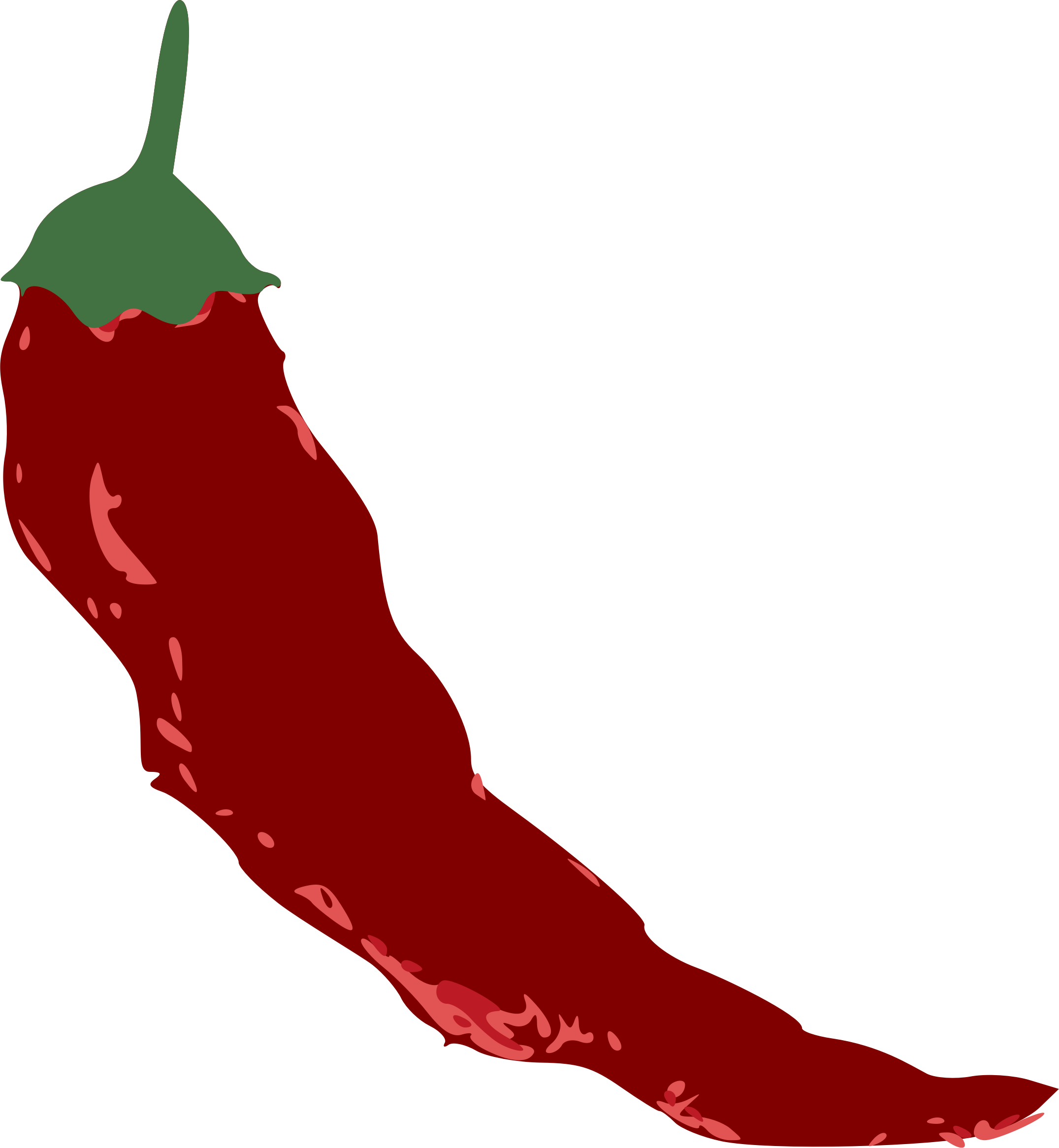 Chili Pepper Chili Con Carne Cayenne Pepper Vegetarian - Cayenne Pepper Clip Art (2151x2332)