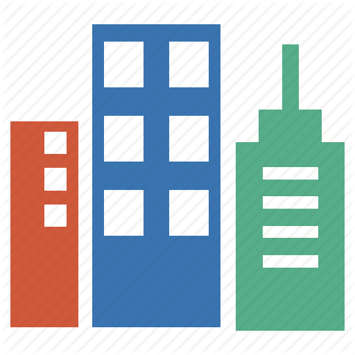 Download High Rise Building Icon Clipart High-rise - Flat Design Building Png (512x512)