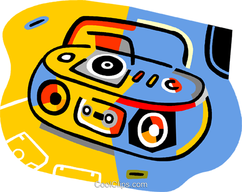 Ghetto Blasters Royalty Free Vector Clip Art Illustration - Oxnard Pal Teen Center (480x381)