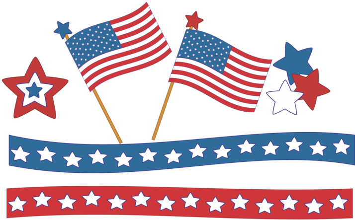 Free Download Fourth Of July Clip Art Clipart Happy - 4th Of July Banners Clipart (714x518)