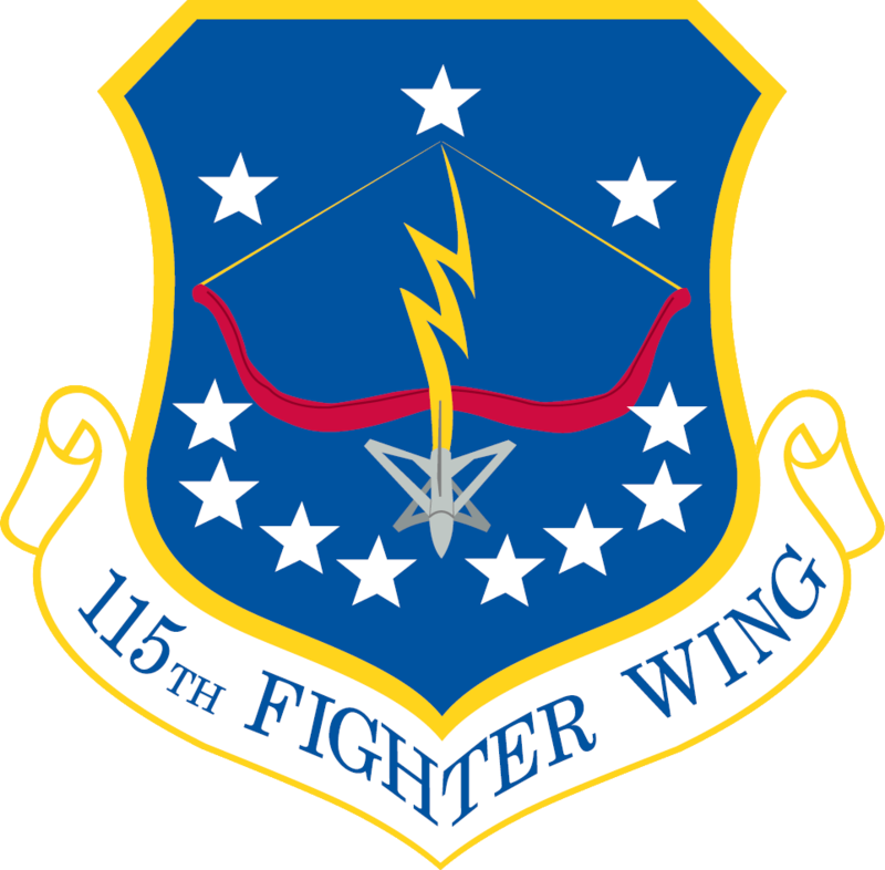 Emblem Of The 115th Fighter Wing, A Wisconsin Air National - 944th Fighter Wing Logo (800x786)