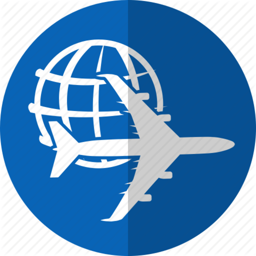 Product Image - International Shipping Icon Blue Png (500x500)