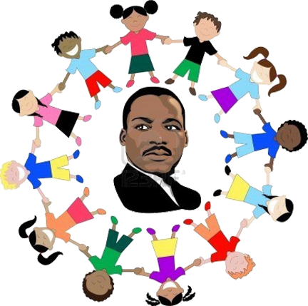 Clip Art Free Stock Jelin Us Holidays - Día De Martin Luther King Jr (432x429)
