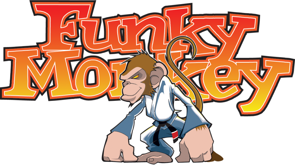 The Funky Monkey Mma Radio Logo - Jiu Jitsu Monkey Fun (1024x574)
