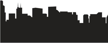 Clip Art Free Stock Chicago Vector Illustration - City Skyline Silhouette Png (450x300)