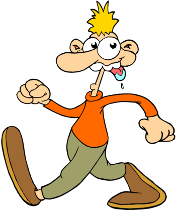 Crazy Man, Clip Art, Backgrounds, Backdrops, Illustrations, - Clip Art (350x420)