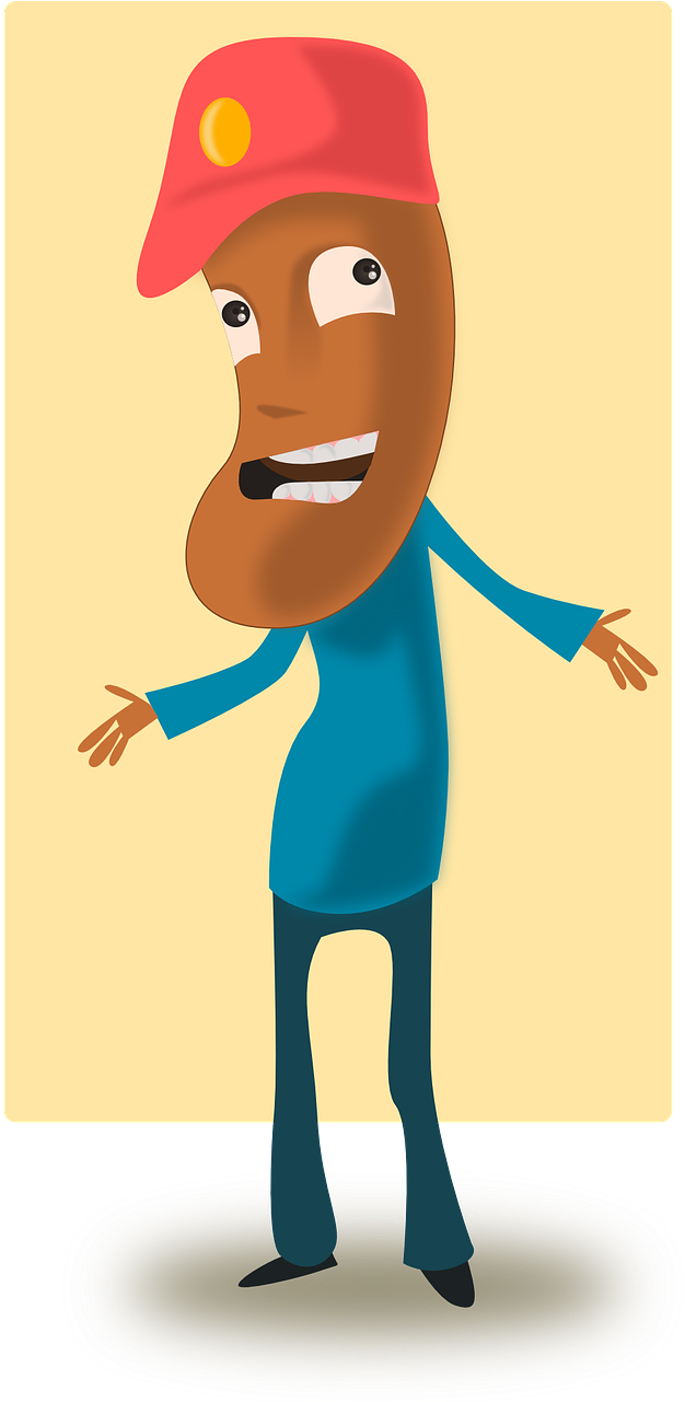 Download Potato Head Dude Clipart Clip Art Cartoon - Toffee Man (640x1280)