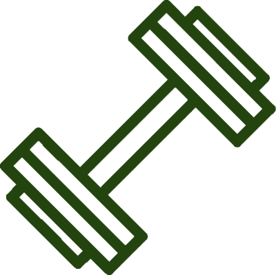 Calibre Personal Training - Dumbbell Icon Png (400x399)