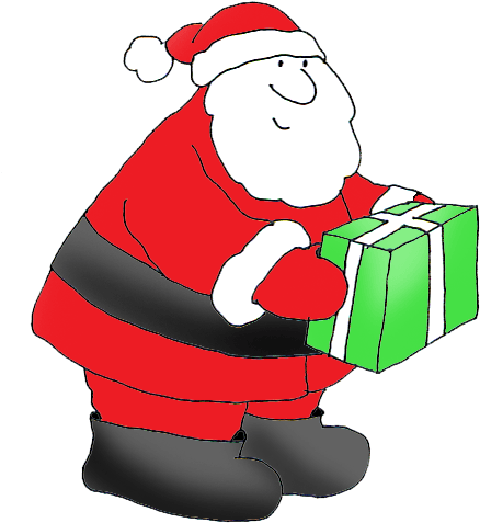 Clip Royalty Free Stock Clipart Santa Sleigh - Christmas Clipart (479x556)