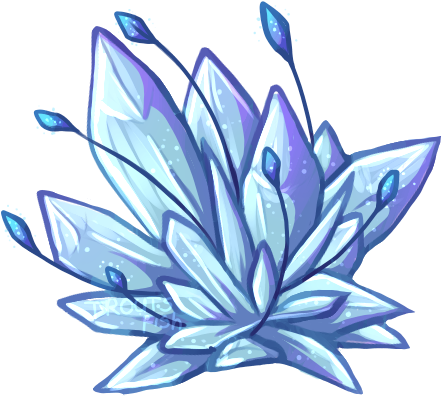 Those Items Are Not Actual Flowers, But Rather Crystals - Floral Design (450x403)