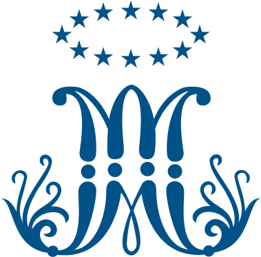 Mary's Monogram - Simbolo Do Colegio Marista (400x400)