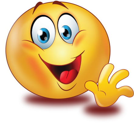 Clip Free Download Greet Hand Emoji - Smile And Wave Emoji (512x512)