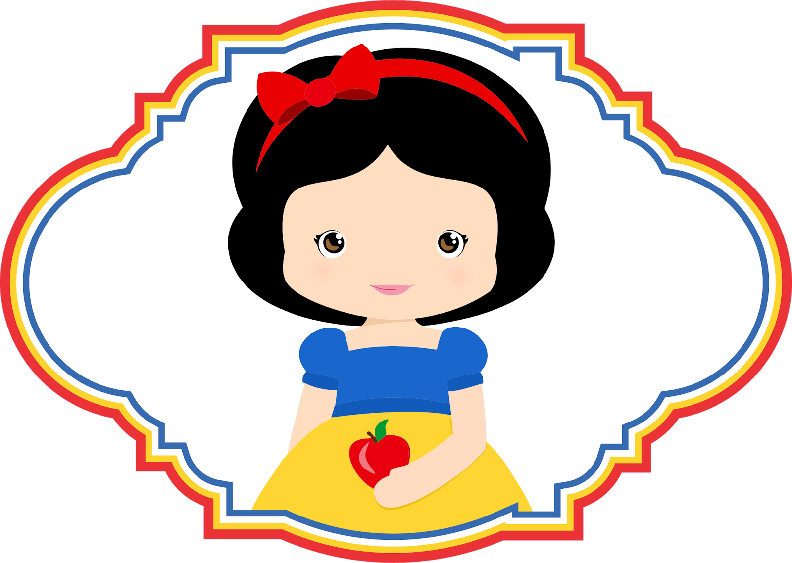 Drama Clipart Elements - Invitacion De Blanca Nieves (1600x1138)