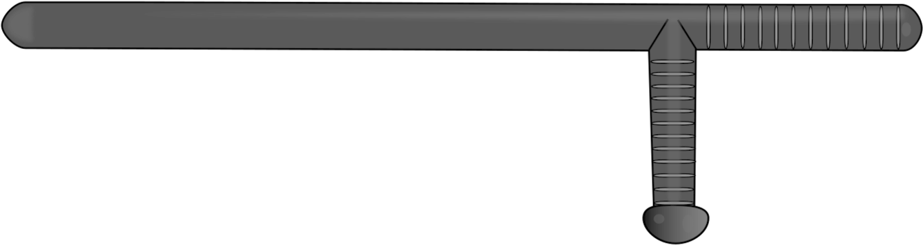 Tonfa Weapon Police Officer Computer Icons - Tonfa Clipart (2432x750)