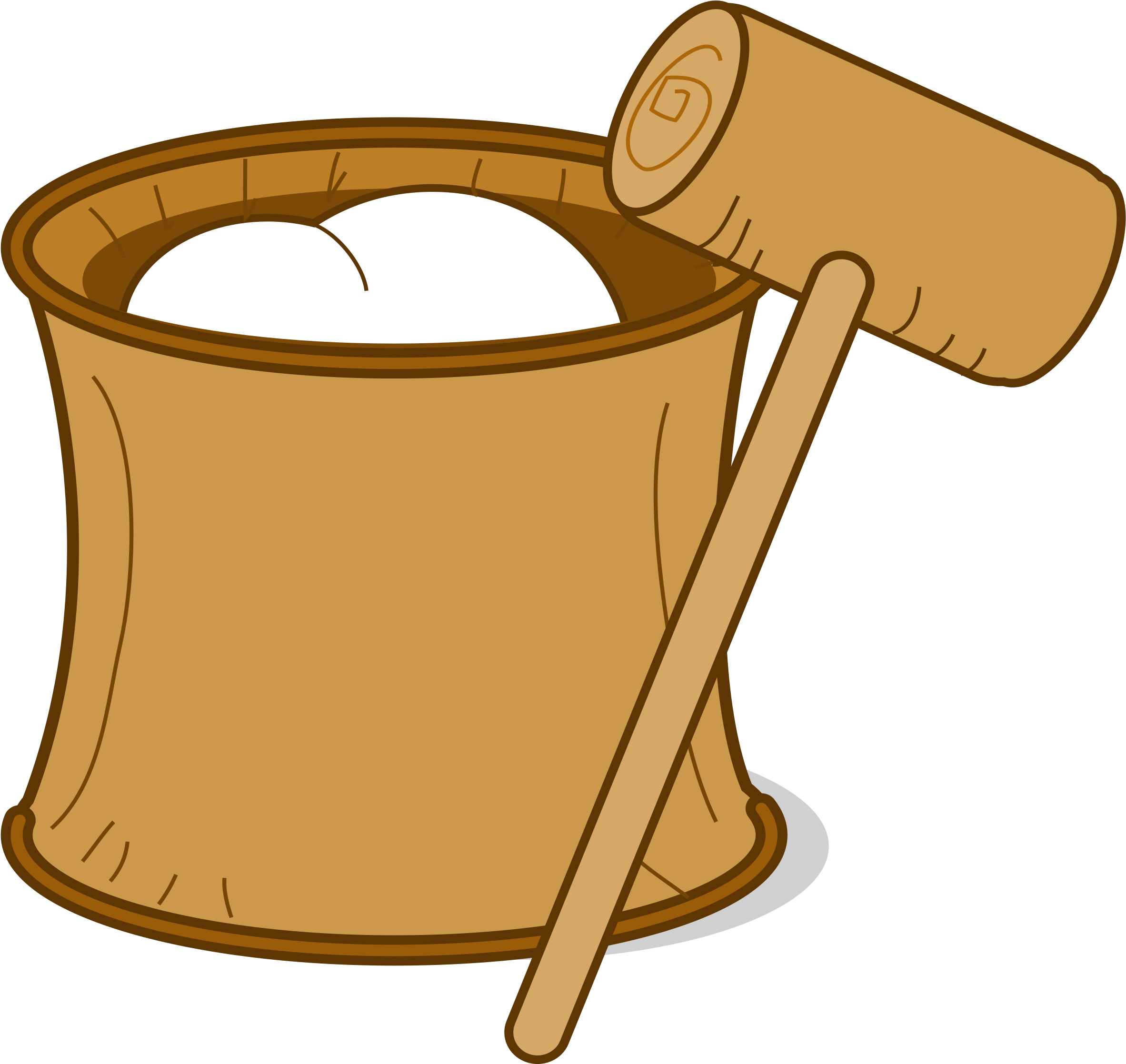 Mochi Pounding - Mochi Clipart (2400x2262)