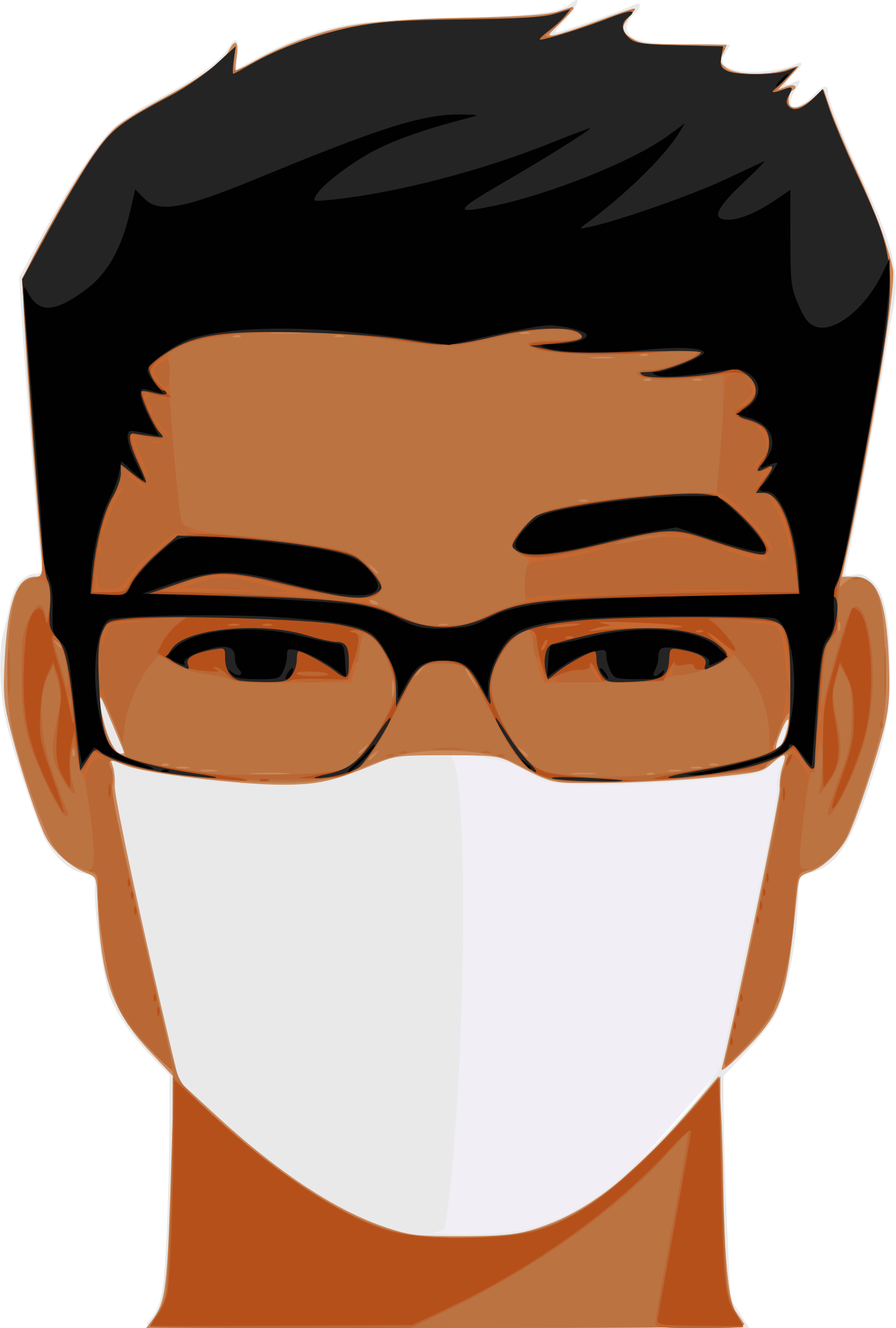 Man In A Mask - Mask Sick Clipart (1620x2400)