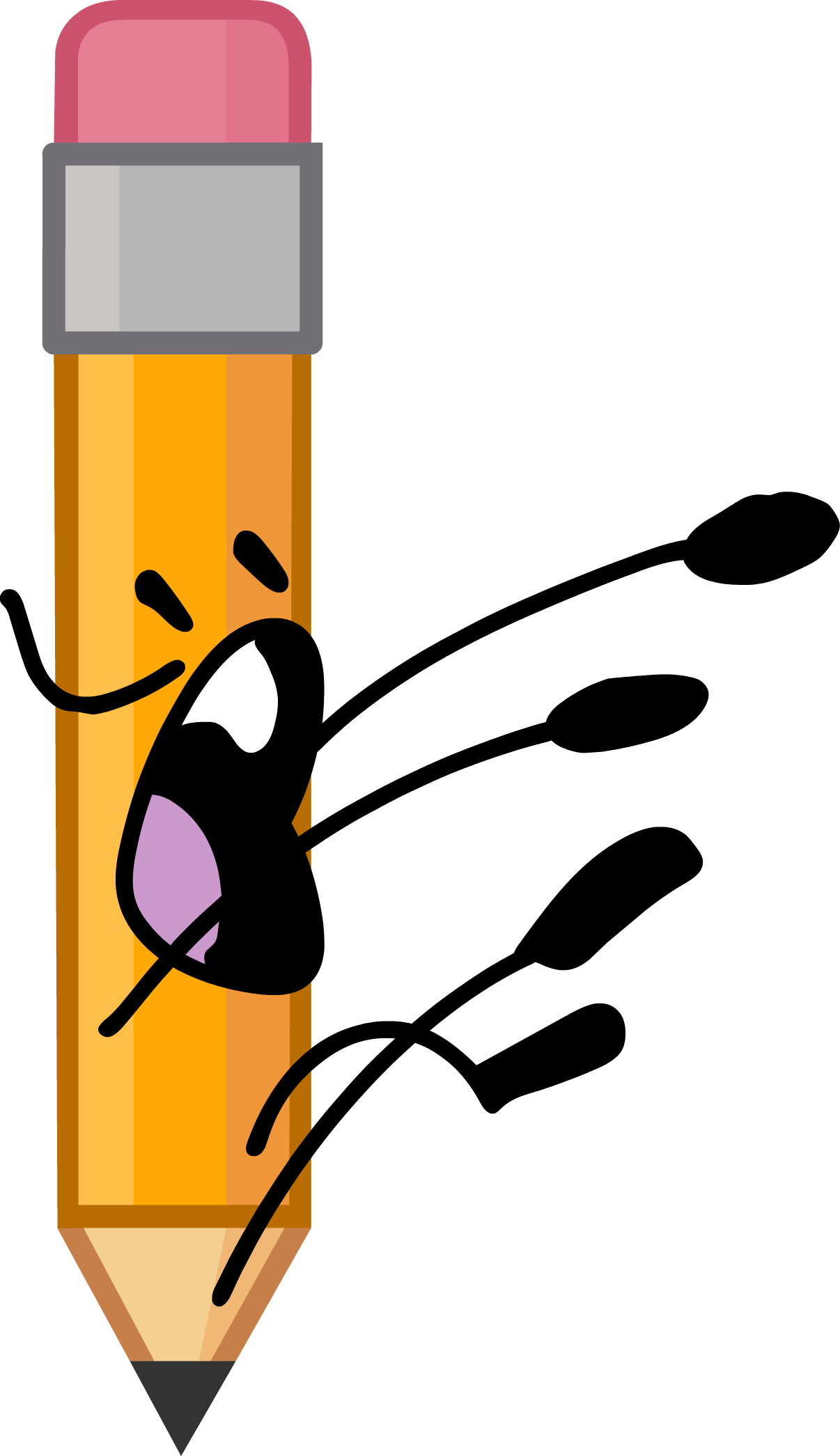Png Library Download Battle For Dream Island - Bfb Intro Pencil (1206x2091)