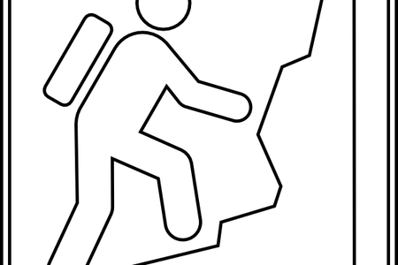 Climbing Drawing High Mountain Clip Art Freeuse Stock - Clip Art (450x300)