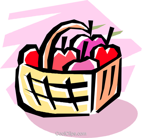 Cestas De Frutas Livre De Direitos Vetores Clip Art - Cestas De Frutas Livre De Direitos Vetores Clip Art (480x464)