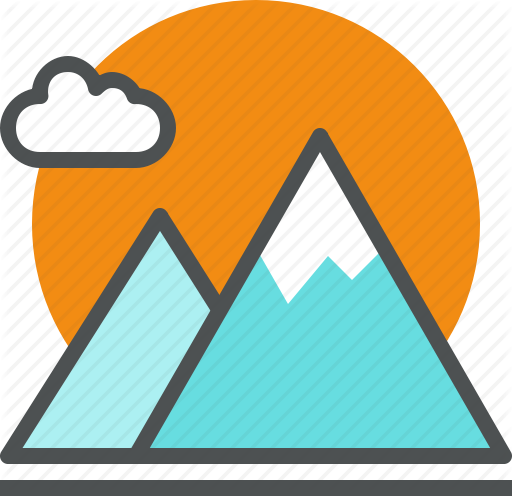 Peak Clipart Outdoors - Climbing Mountain Icon Png (512x496)
