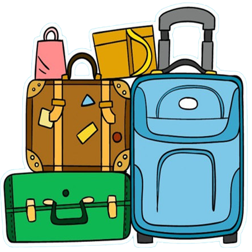 Baggage - Suitcase Cartoon (500x500)