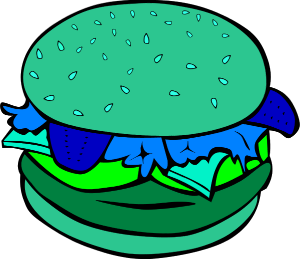 Cheese Sandwich Clip Art N9 - Hamburger Clip Art (600x519)