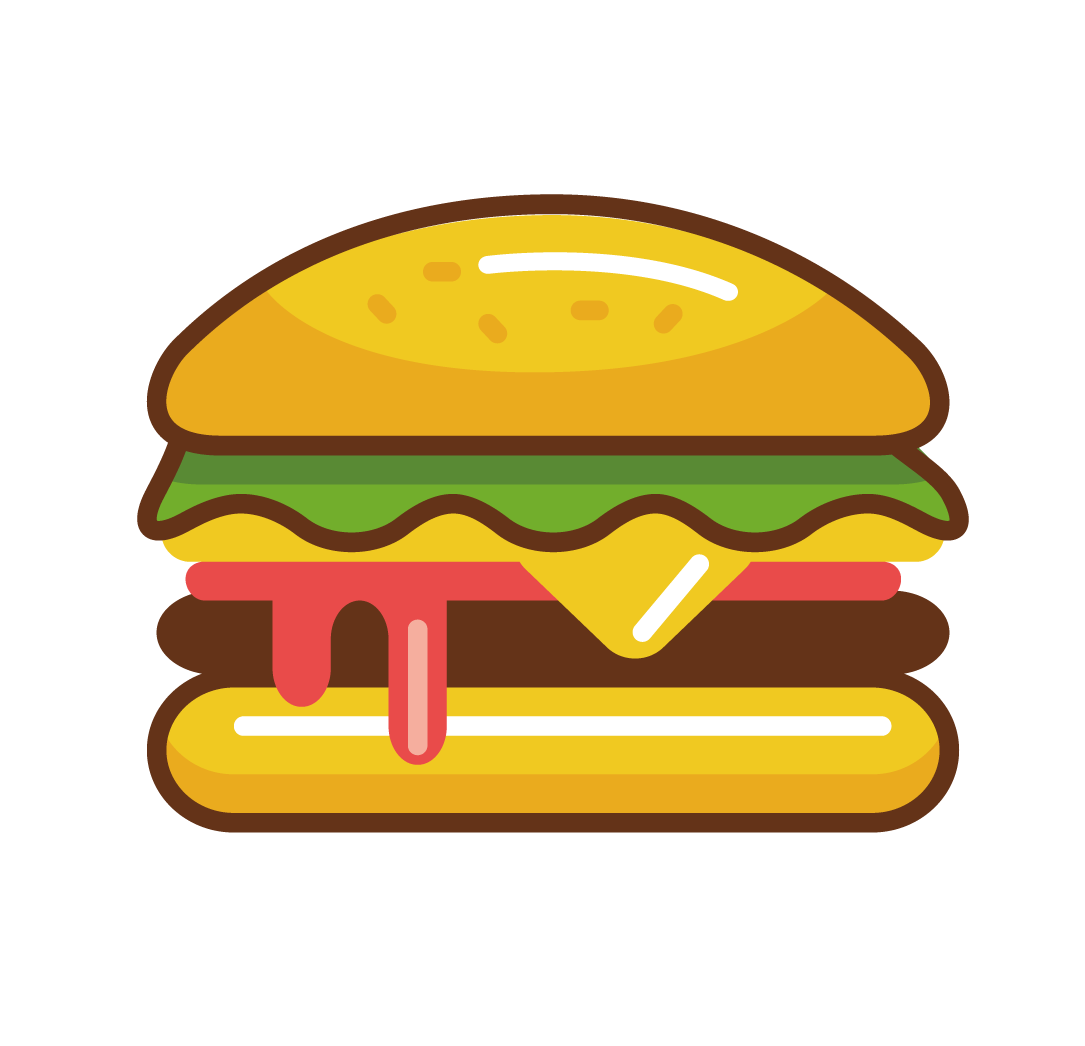 Cheeseburger Clipart Clipart Candy Junk Food Clipart - Hamburguesas Animados En Png (1500x1500)